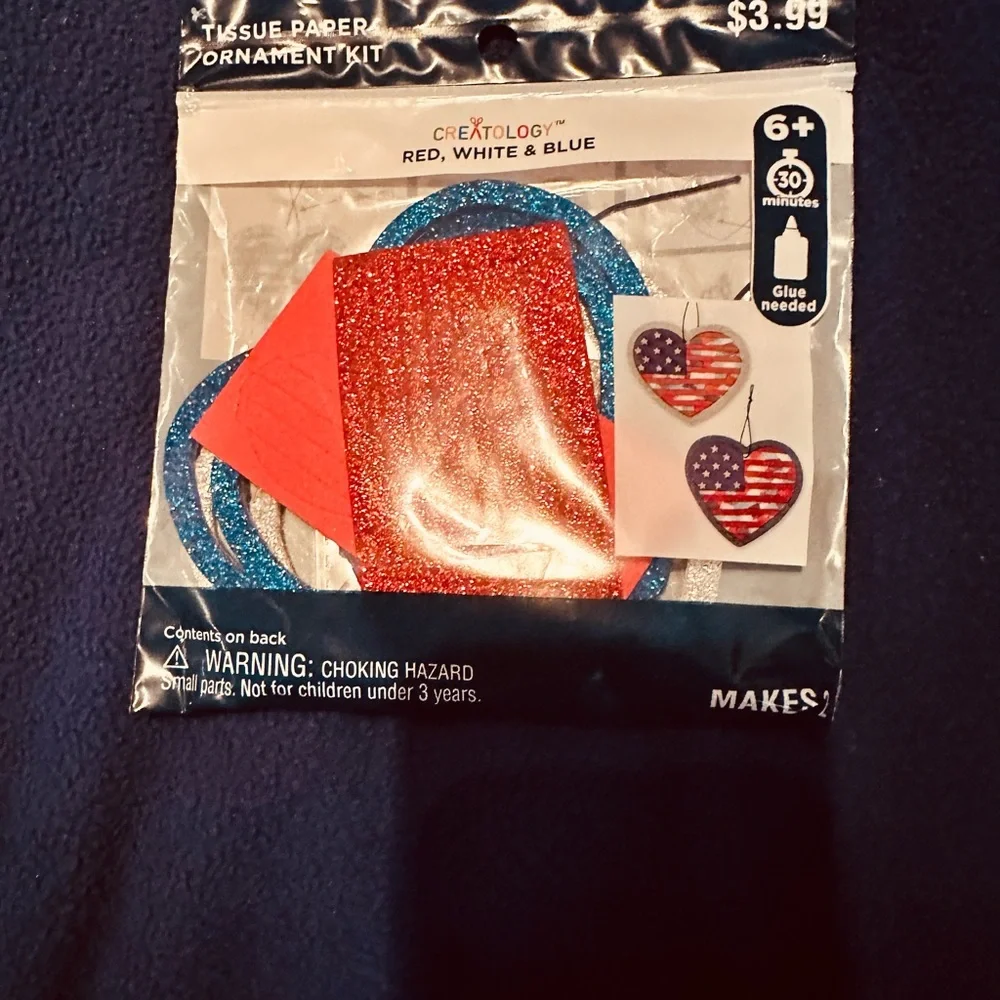 Patriotic craft and decoration kit.Happy birthday America